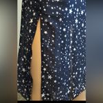 Chelsea & and Theodore Size Medium Navy blue Stars Printed Maxi Dress NWT Photo 5