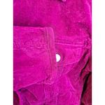 Geoffrey Beene Sport Women's Magenta Corduroy Button Up Jacket Size 8 Stretch Purple Photo 5