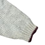 Vintage 80s Cardigan Sweater Fair Isle Fringe Knit Large Photo 5