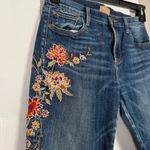 Driftwood  Floral Embroidered Denim Jeans Photo 3