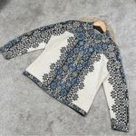 Intiwara 100% Alpaca Nordic Cardigan Sweaters Zip Front Longsleeve Handmade XL Blue Photo 1