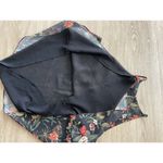 Sans Souci  Women’s Black Floral Chiffon Halter Camisoles Layered Tank Top Size M Photo 3