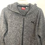 Puma Full Zip Gray Long Sleeve Gray Hoodie Size Small Photo 2