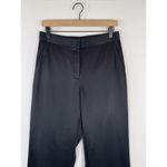 Babaton Aritzia Womens Pants Black Command Satin Straight Leg Trouser Size 6 Photo 5