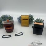 3 Case Airpod (1st and 2nd Gen) Dunkin Donuts,Haribo Goldbears,The Holy Bilble Brown Photo 1