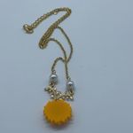 NEW Sunflower&pearls gold pendant fashion necklace Photo 7