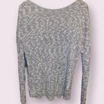 EXPRESS Slouchy Knit Sweater with Shoulder Zippers in Grey - size medium Photo 3