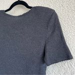 Escada Women’s Vintage New Wool Blend Short Sleeve Knit Shirt Size Large Black Photo 12