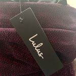 Lulus  Glittering Burgundy Pants NWT‎ Photo 1