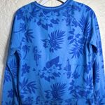 Aerie  women’s hawaiian print‎  blue sweatshirt size small Photo 1