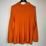J.Jill Women Size XL Knitted Turtleneck Orange Breathable Long Sleeve Cowl‎ Neck Photo 1