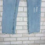 Avec Les Filles Light Wash Distressed Straight Leg Split Seam Jeans Size 26 Photo 6