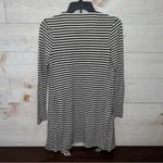 Soma  Women’s Black & White Striped Cascade Front Cardigan Sweater Size XS Photo 1