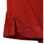 Talbots  Women's Size‎ Medium Corduroy Full Zip Shacket Shirt Red Cotton Layering Photo 8