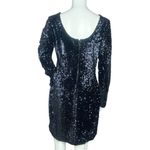Loft Dress Womens Sheath Black All Over Sequins LBD Party Night Out Size 4 Photo 3