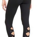 Athleta Black Criss-Cross Detailed Ankle Length Leggings Photo 0