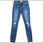 DL1961  Women's Margaux Instasculp Ankle Skinny Blue Jeans in Cracked. Size 26 Photo 2