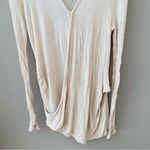 Free People  Long Sleeve Top Cream Sz Small Photo 2