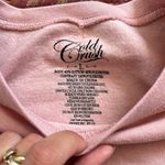 Cold Crush PINK COLLEGIATE  FLEECE SLEEVE STRIPE SWEATSHIRT Photo 1