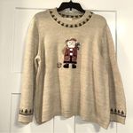 cj banks C.J. Banks hand embroidered “ugly” Christmas sweater Santa 1X Photo 0