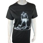 Muhammad Ali Women's Small Black Gray Short Sleeve Graphic Tee Men's Boxing NWT Photo 0