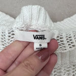 Vans ‎ Women Long Sleeve Knit Sweater White Small Photo 4