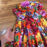 Cara Cara mini strapless floral multicolored Pleated Nadia Dress 4 Orange Photo 9