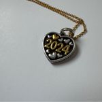 Brighton  Elegant Gold & Silver Heart Pendant 2024 Necklace Chain w/ Rainbow Bag Photo 3