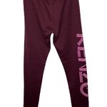 Kenzo logo printed spellout Bordeaux leggings size XS Purple Photo 3