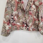 Anna And Frank Animal Print Jungle Long Sleeve Vintage Blazer Jacket Size Large Red Photo 5