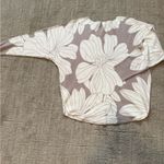 Vila Milano taupe/ white sweater sz M Photo 1