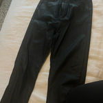 Edikted  Leather Flare Pants Black Photo 0