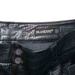BLANK NYC NWT Stay Real Black Vegan Leather Crocodile Print Pants 28 Photo 4