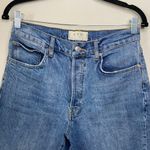 We The Free Free People Stella Skinny Cropped Raw Hem Button Fly Jeans Size 29 Photo 4