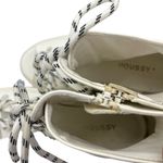 MOUSSY Lace Up Chunky Ankle Boots Women’s Size 7 White Open Toe Platform Photo 7