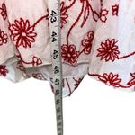 Final Touch White & Red Floral Design  Halter Style Cocktail Dress Women’s Large! Photo 4