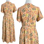 Marine layer Emlyn Midi Wrap Dress Size Medium Retro 70s Fall Floral Photo 10