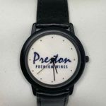 Preston Premium Wines original top logo unisex wrist watch 35mm running Photo 0