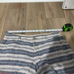 St. Tropez Linen Chino Striped Shorts blue pink size 8 Photo 5
