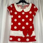 Disney Parks Authentic original Minnie Mouse Shirt puffy bow women sz XS Photo 0