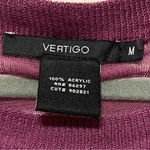 Vertigo Paris Vertigo delicate pullover vest, oversized lagenlook, purple, sheer knit, M Photo 1