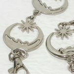 Silver Tone Celestial Moon Stars One Size Adjustable Chain Link Belt Photo 1