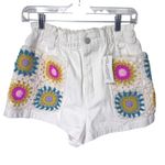 BLANK NYC NWT  Down Time High Rise Crochet Pocket Shorts Medium Photo 4