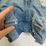 Aeropostale EUC |  women’s light wash ripped denim mom shorts — size‎ 0 Photo 2