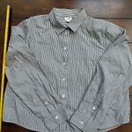 J.Crew  Cropped Button Down Shirt with Rhinestones Photo 0
