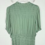 Current Air NWT  Gaia Smocked Mini Dress Elbow Sleeve Green Size Medium M NEW Photo 9