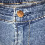 Old Navy Women’s Mid-Rise Flare Cropped Raw Hem Medium Wash Denim Jeans Photo 6