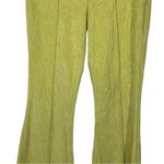 Aerie Groove-On Rib Velour Flare Pants Chartreuse 70s Retro Boho Flared Trousers Photo 4