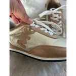 Michael Kors  tan and gold sneakers comfy size 8 Photo 1