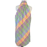 J.Crew Tie Neck Rainbow Gingham Dress Size 8 Plaid Preppy Bow Summer Photo 12